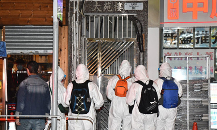 荃灣大苑樓須圍封強檢 目標明早7時完成