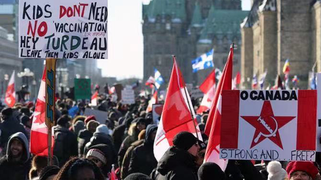 加拿大渥太華爆反防疫示威 傳杜魯多轉移住處