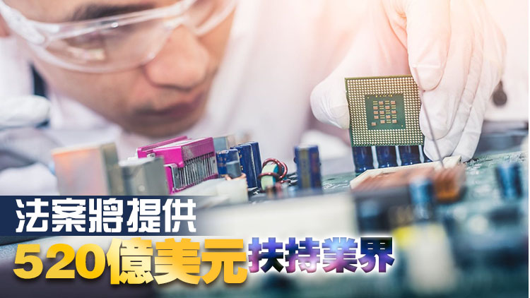 美眾院據報計劃就「晶片法案」進行程序投票