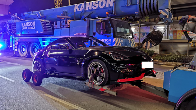 警方東九龍打擊非法賽車 4輛私家車疑非法改裝被扣留