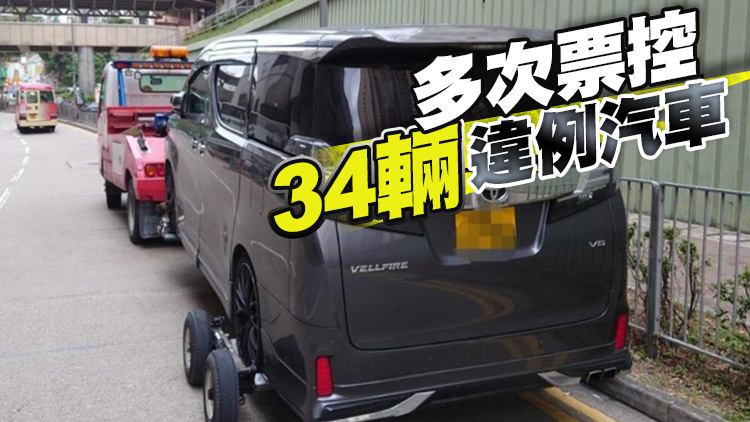 警東九龍打擊違例泊車 發2020張告票拖走8車