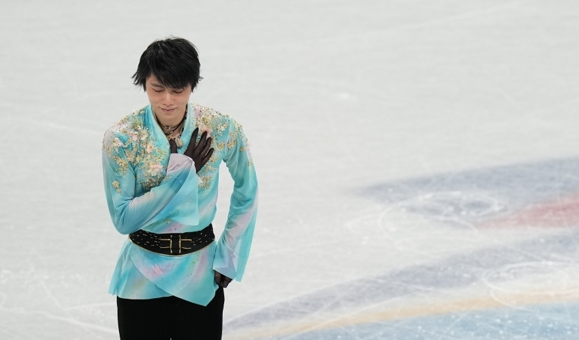 羽生結弦挑戰4A未成 283.21分暫居首位