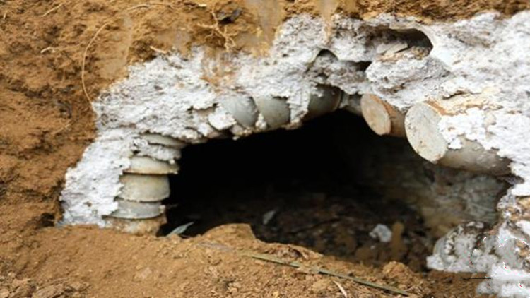 貴州織金發現一碗葬墓 千餘隻碗拱成