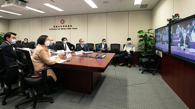 兩地抗疫專班再對接 王賀勝對港應對疫情提出指導性意見