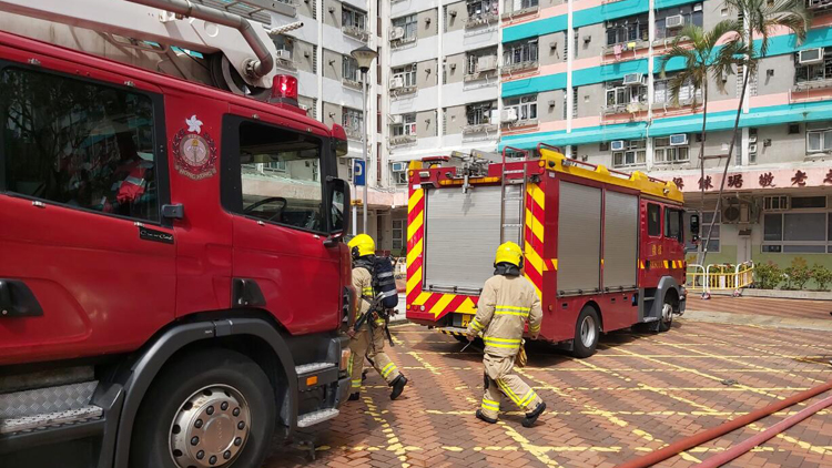 黃大仙竹園南邨火警 無人受傷