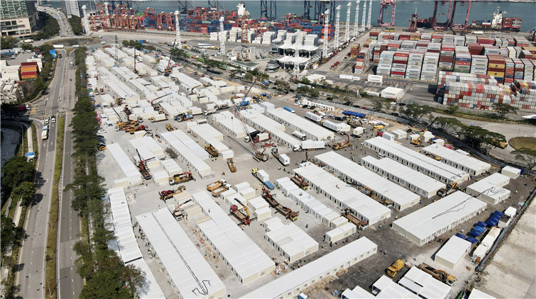 青衣方艙醫院28日啟用 聖約翰救護機構派人支援建設