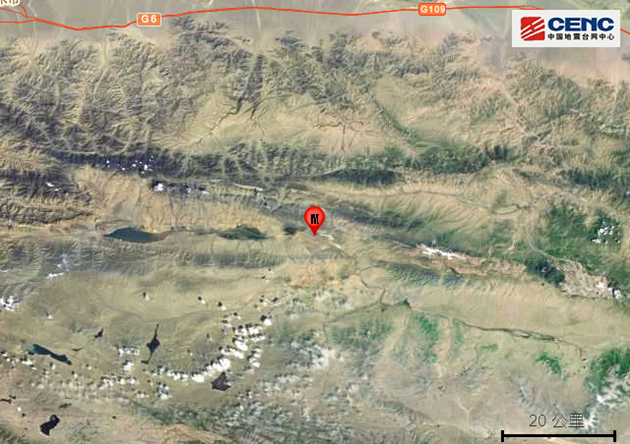 青海都蘭發生4.8級地震