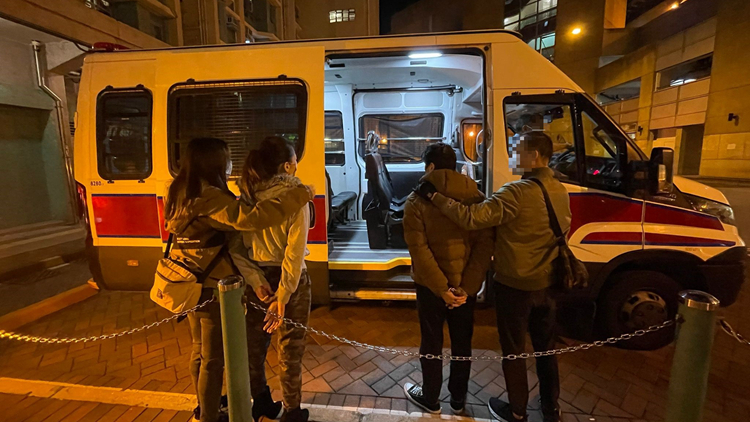 警方將軍澳拘2名男女 涉嫌販毒