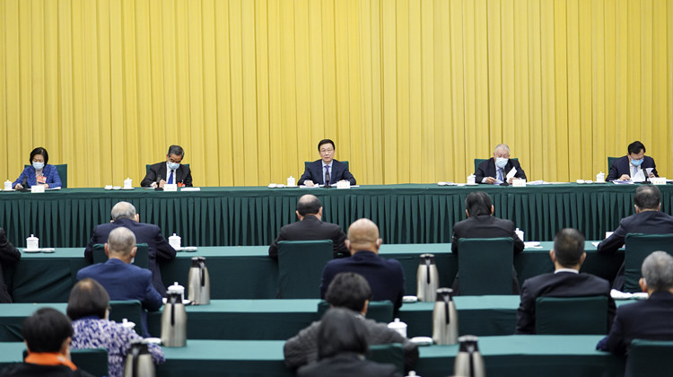 韓正與港澳政協委員共商國是 中央全力撐港抗疫有求必應
