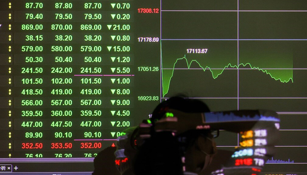 台股大跌353.44點收16825.25點 8大類股全面下挫