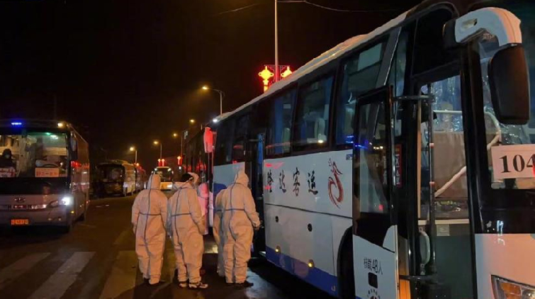 吉林農業科技學院轉運工作連夜進行 已轉運學生6556人