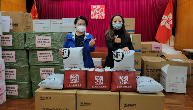 潮總向前線抗疫人員致敬 派發物資助港抗疫