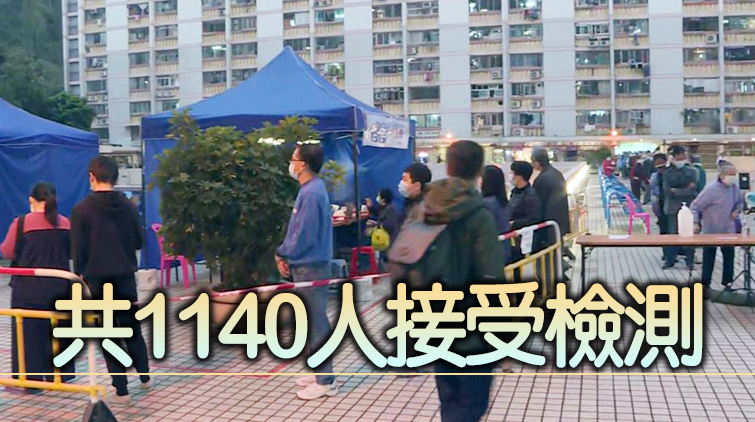 黃大仙富山邨富仁樓完成強檢 發現186宗初步陽性個案