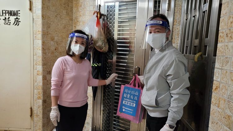 南區抗疫連線向居家隔離市民及安老院舍派送抗疫物品