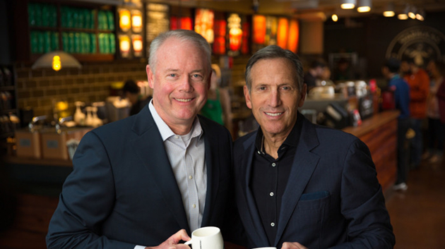 星巴克CEO約翰遜即將退休 創始人舒爾茨臨時回歸