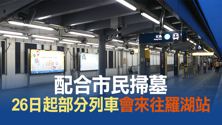港鐵東鐵線下周一起繁忙時段加密至約每4分半鐘一班