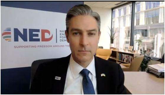 反華組織「美國國家民主基金會」成員竄訪台灣