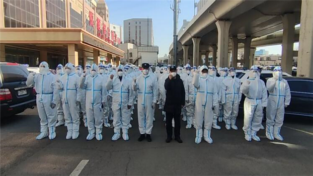 吉林戰「疫」溫情時——四平市144人對口支援隊抵達長春市汽開區