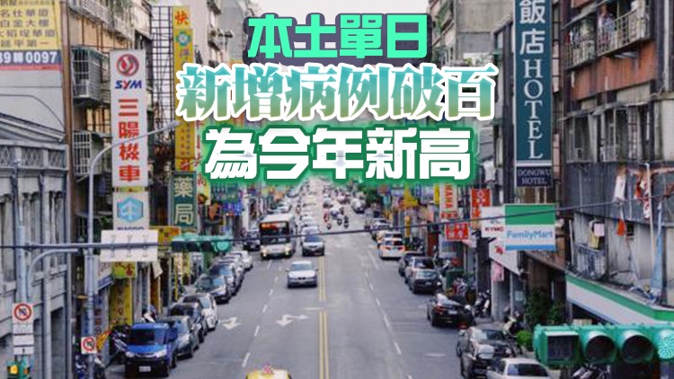 台灣新增104例本土新冠確診病例