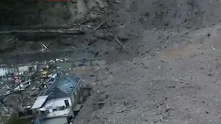 雲南貢山發生泥石流災害致6人失聯