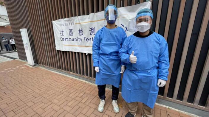 「準爸爸」曾興隆：奔走於社區抗疫前線 感謝家人無私支持