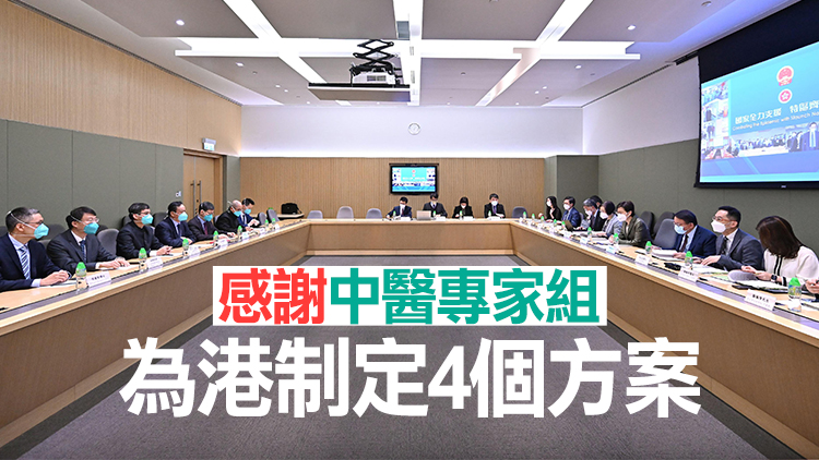 林鄭與援港中醫專家組會面 感謝中央全力援港抗疫