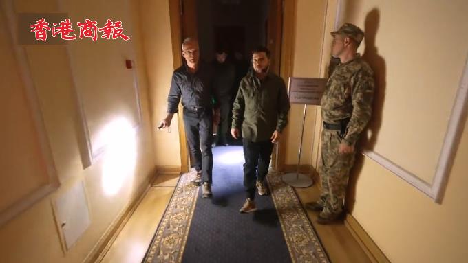 有片 | 澤連斯基戰時指揮中心曝光：不能開燈 工作人員睡在大廳裏