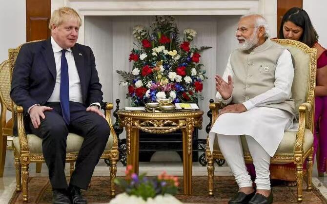 英印簽署新防衛夥伴協議 約翰遜冀印減依賴俄羅斯