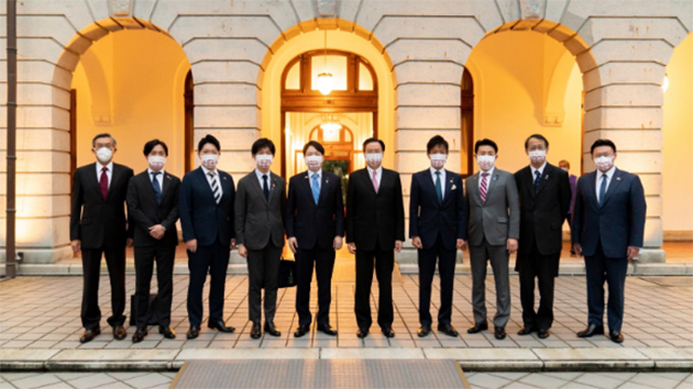 訪台日本議員見蔡英文前檢出新冠陽性 同組成員立即暫停行程