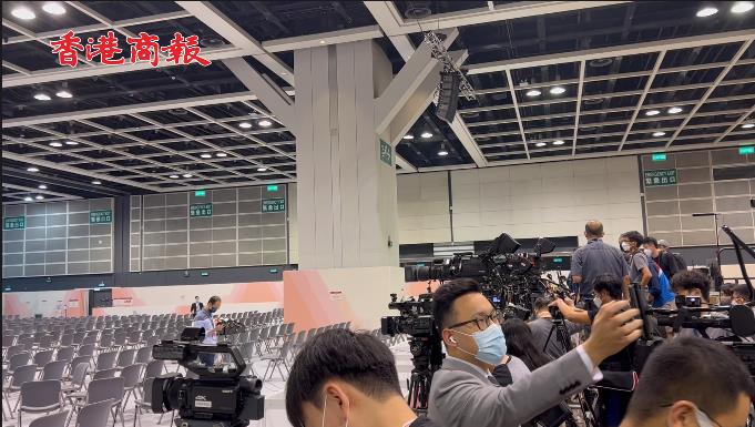 有片 | 特首選舉今舉行 各大媒體齊派「重兵」等候見證歷史性時刻