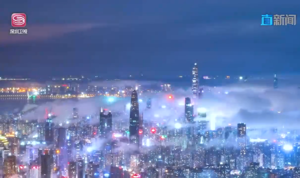 有片 | 雲海裏的夜深圳 風景太仙了！