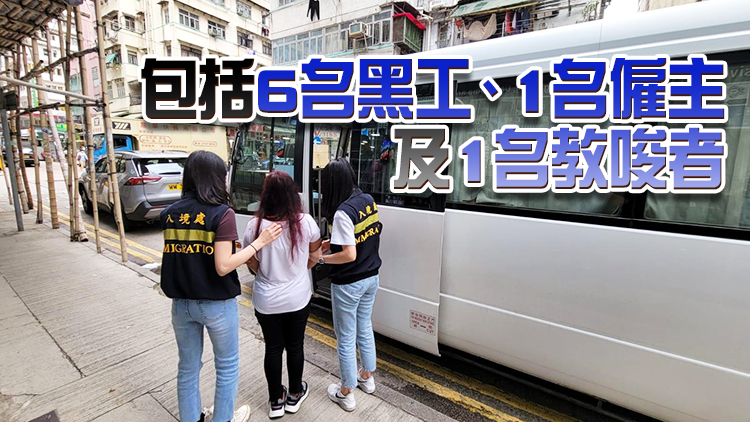 入境處一連3日於全港打擊非法勞工 拘捕8人