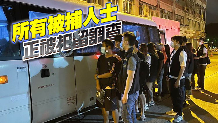 警方紅磡九龍城搗破無牌酒吧及非法賭檔 拘捕36人