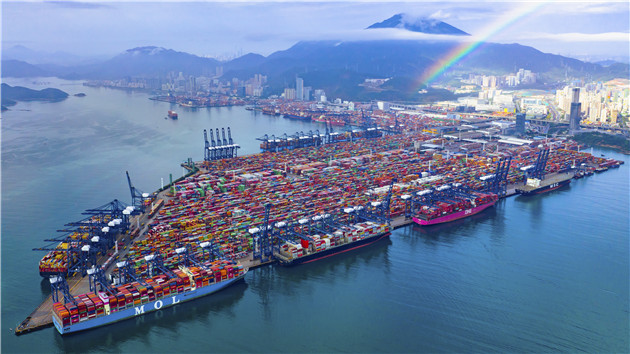 深圳港今年累計吞吐量同比實現正增長