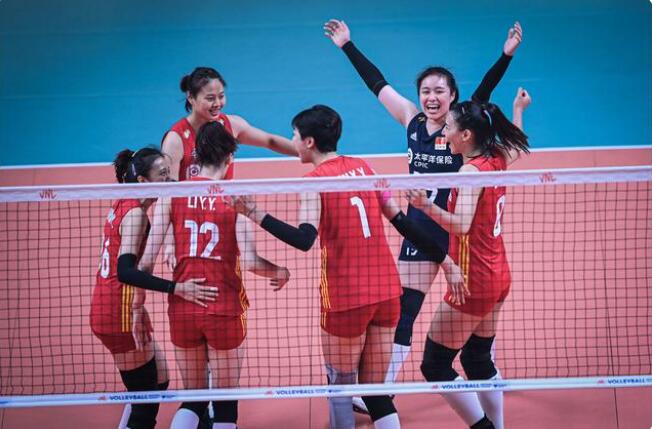 世界女排聯賽中國女排3:1擊敗加拿大女排