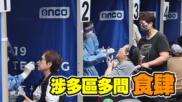 59地點納強檢涉兩食肆 周六或之前須接受核酸檢測