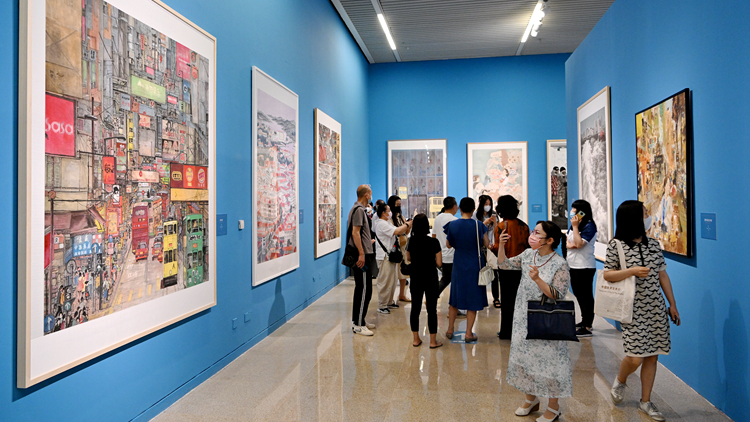 有片 | 筆墨丹青繪灣區美術展北京開幕