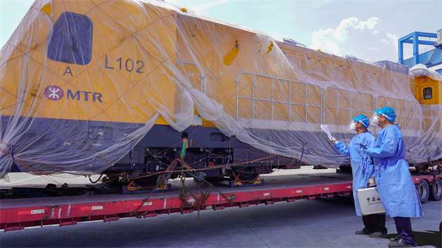 內地造地鐵車廂番禺蓮花山港水路出口供港