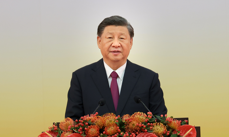  慶祝香港回歸祖國25周年大會暨香港特區第六屆政府就職典禮隆重舉行  習近平：「一國兩制」須長期堅持 