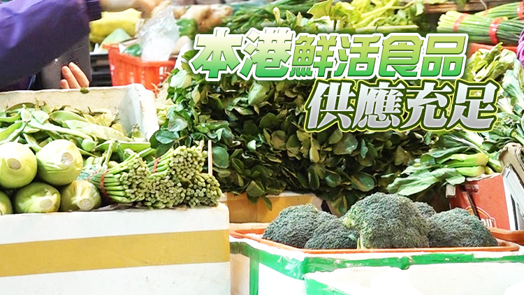 4日內地供港蔬菜2800公噸 菜芯及白菜批發價每斤6.9及5.0元