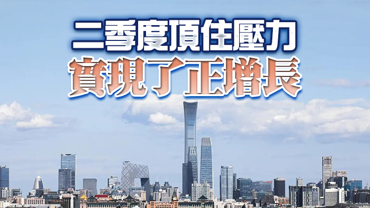 國家統計局：上半年全國GDP同比增長2.5% 