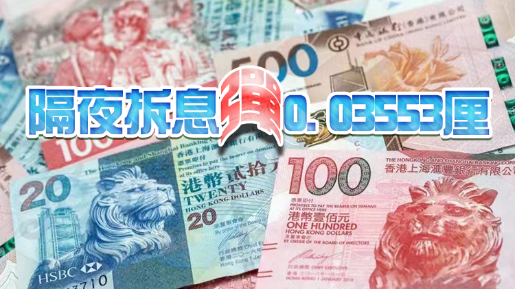 港匯觸及弱方兌換保證  港元拆息兩連升