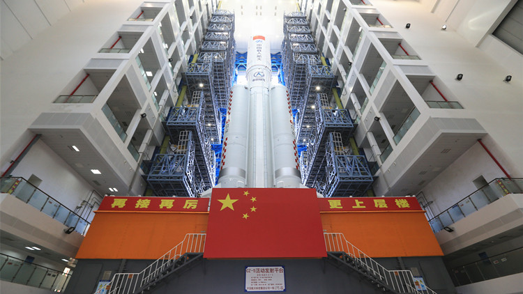 問天實驗艙近日擇機實施發射 組合體已轉運至發射區