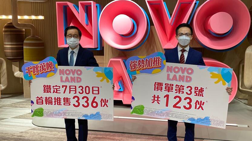 NOVO LAND加推123伙  周六首輪發售336伙