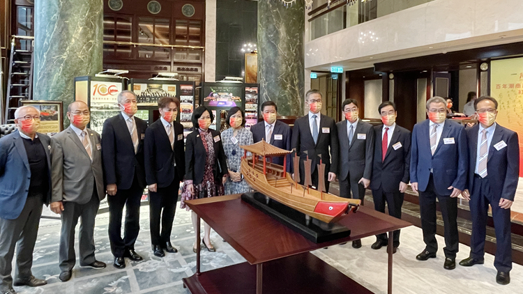 潮商啟建紅頭船風雨亭慶回歸