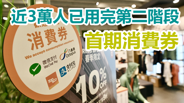 第二階段消費券昨發放 AlipayHK指交易額升逾倍