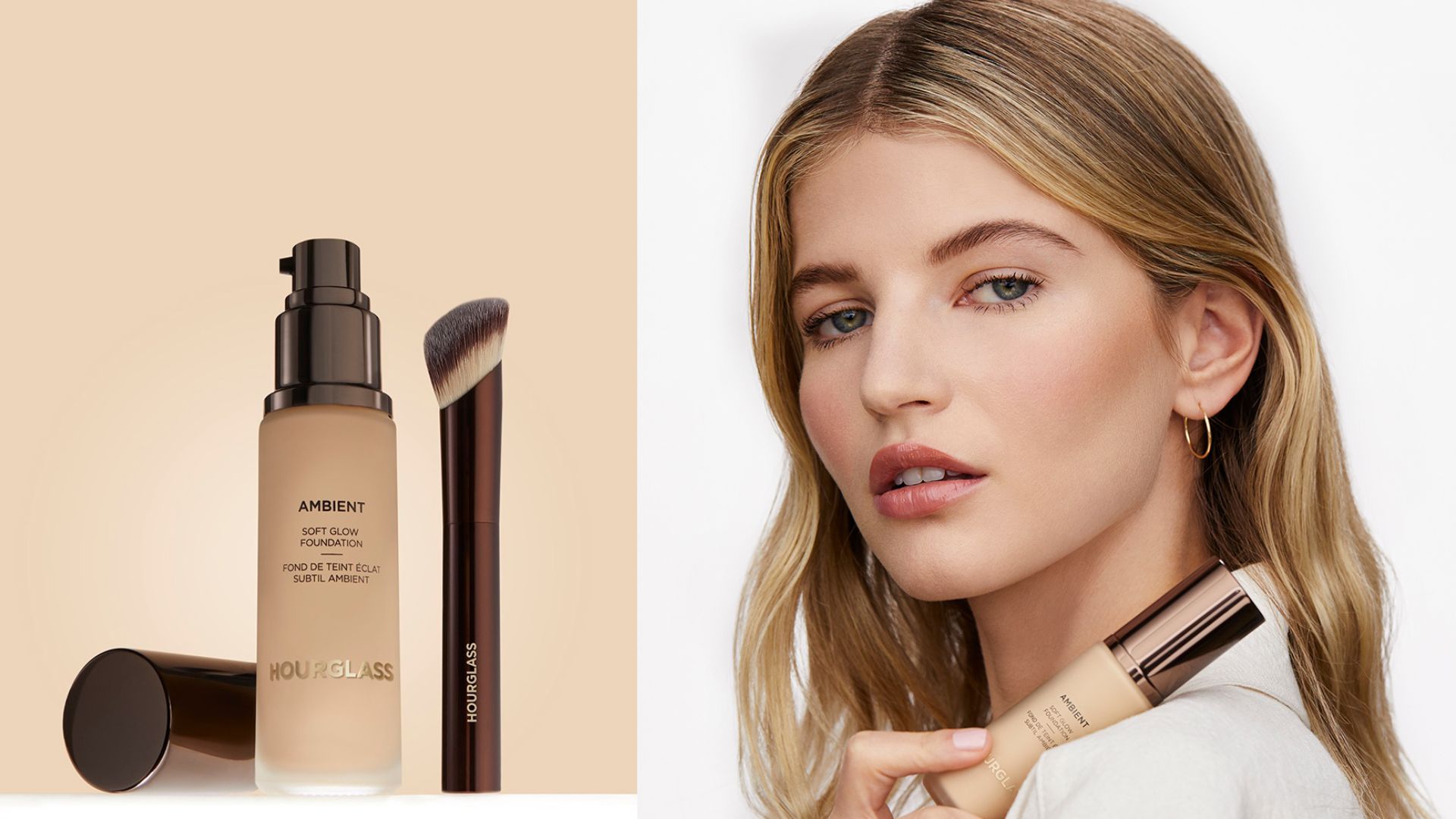 【美容】HOURGLASS全新粉底液+粉底掃 打造透薄持久底妝