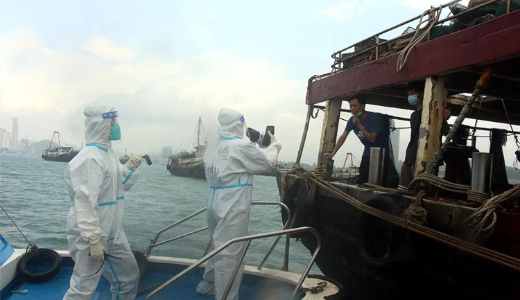 颱風預警！深圳邊檢總站做好港澳流動漁船回港避風工作