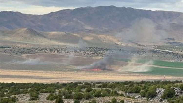 美國飛行比賽現場一飛機墜毀瞬間燒成巨大火球