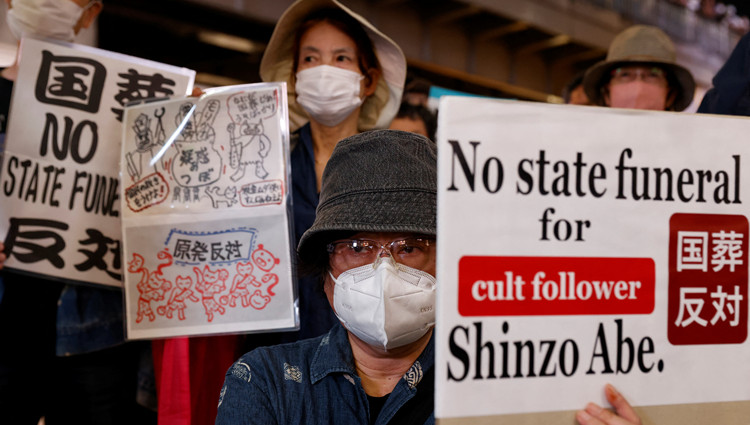 安倍葬禮27日舉行 約2萬警力在東京戒備